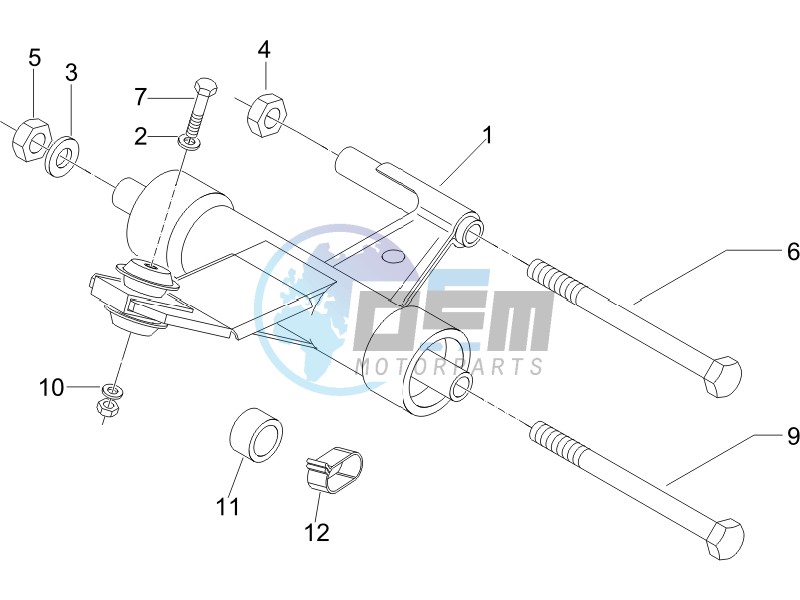 Swinging arm