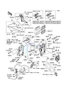 KLX250 KLX250S9F GB XX (EU ME A(FRICA) drawing Radiator