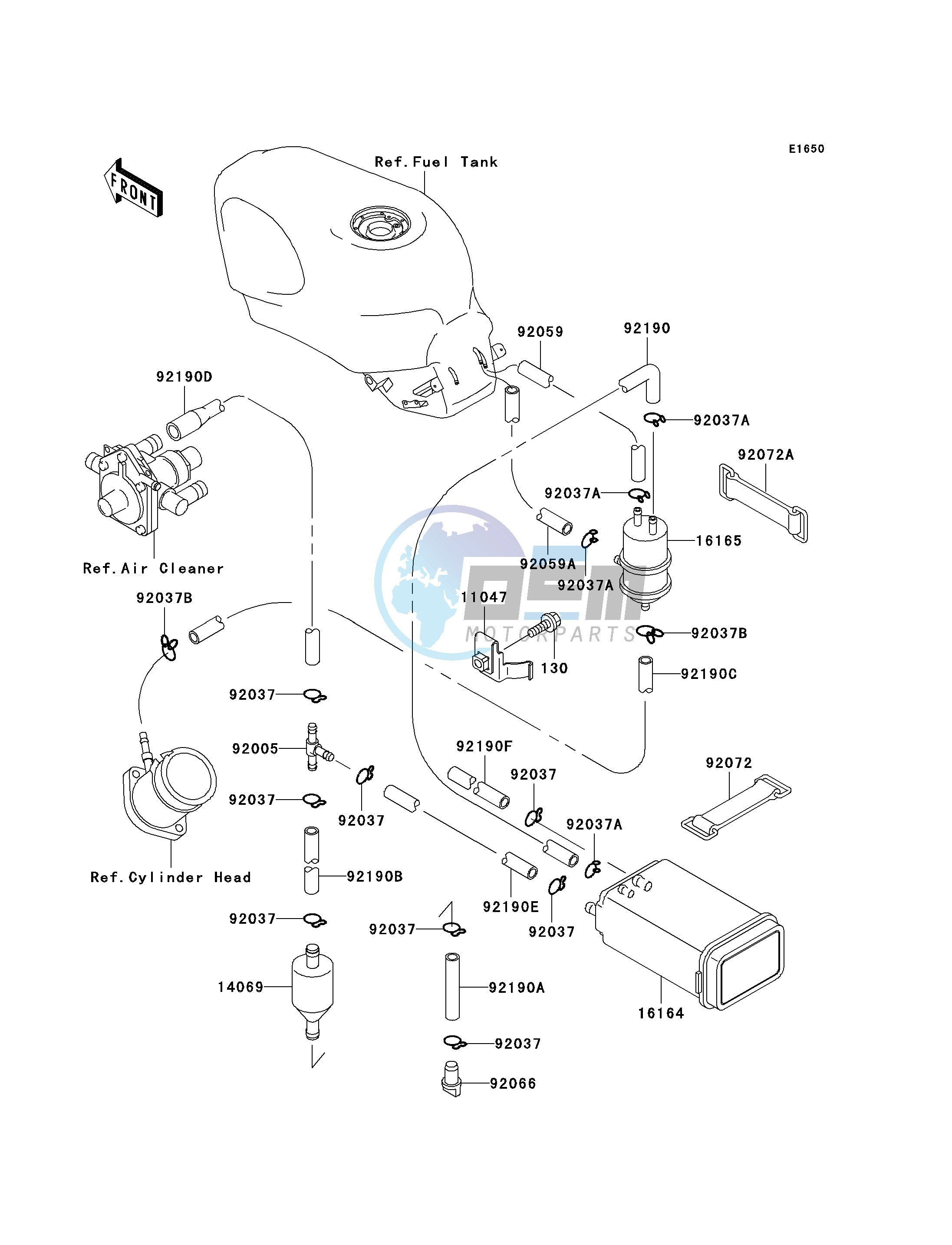 FUEL EVAPORATIVE SYSTEM-- E10 - E12- -