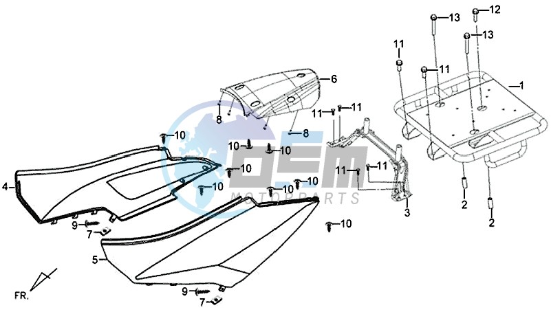 BODY COVER / X'PRO 50 (45 KM/H) (AE05W4-EU) (L4-M1)