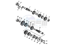 YBR 125 drawing TRANSMISSION