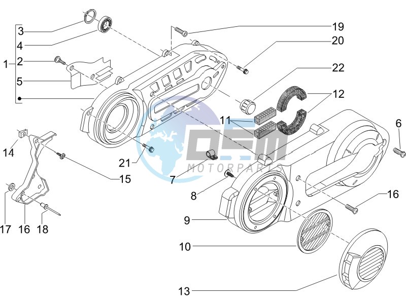 Crankcase cover - Crankcase cooling