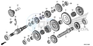 TRX500FM2G TRX500FM Europe Direct - (ED) drawing TRANSMISSION