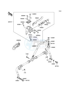 KVF750 4x4 KVF750-A1 EU GB drawing Front Master Cylinder