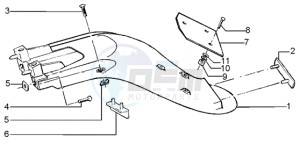 Liberty 50 4t RST ptt (E) Spain drawing Rear mudguard