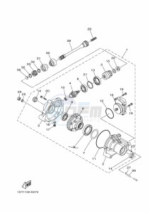 YFM700FWBD KODIAK 700 EPS (BGFM) drawing FRONT DIFFERENTIAL