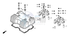 CB250 drawing CYLINDER HEAD COVER