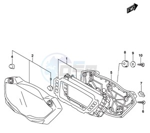 GSX-S1000 A drawing SPEEDOMETER