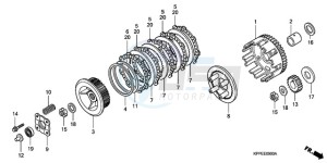 CBR125RW9 Australia - (U) drawing CLUTCH