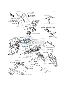 Z800 ABS ZR800BDS FR GB XX (EU ME A(FRICA) drawing Fenders