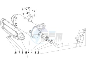 Beverly 125 Tourer e3 drawing Silencer