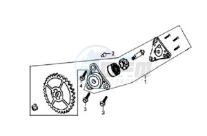 FIDDLE II 50 25KMH OLD ENGINE drawing OILPUMP