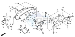 CBR1000RR drawing LOWER COWL (CBR1000RR6/7)