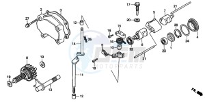 CR250R drawing EXHAUST VALVE