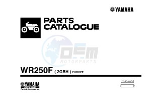 WR250F (2GBH) drawing .1-Front-Page