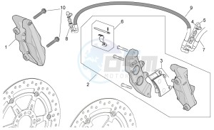 Tuono V4 1100 Factory (USA-CND) USA-CND drawing Front brake caliper