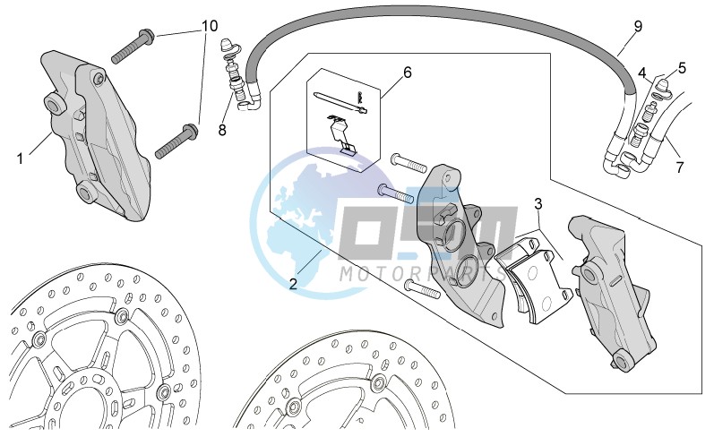 Front brake caliper