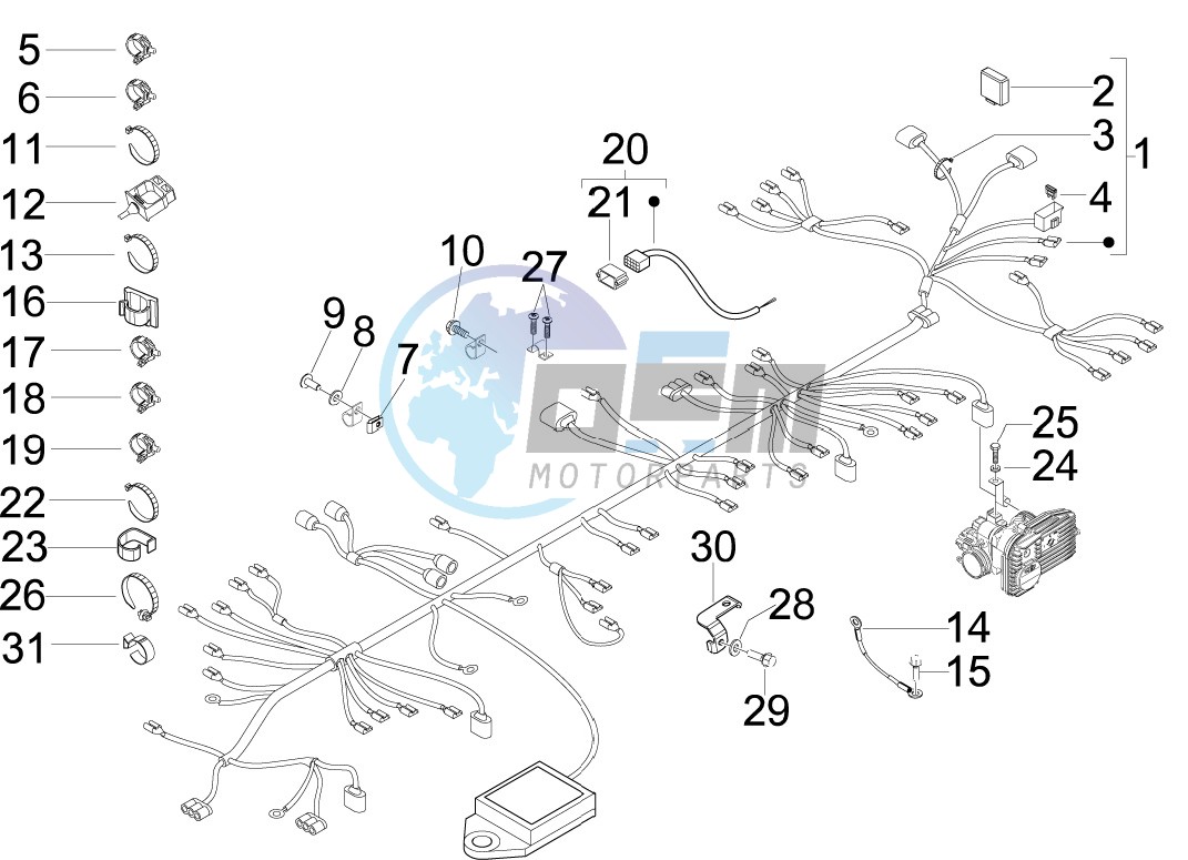 Main cable harness