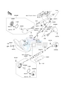 VN 1600 A [VULCAN 1600 CLASSIC] (A6F-A8FA) A7FA drawing TURN SIGNALS