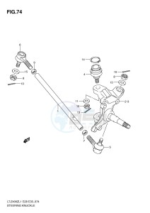 LT-Z400 (E28-E33) drawing STEERING KNUCKLE (LT-Z400ZL1 E28)