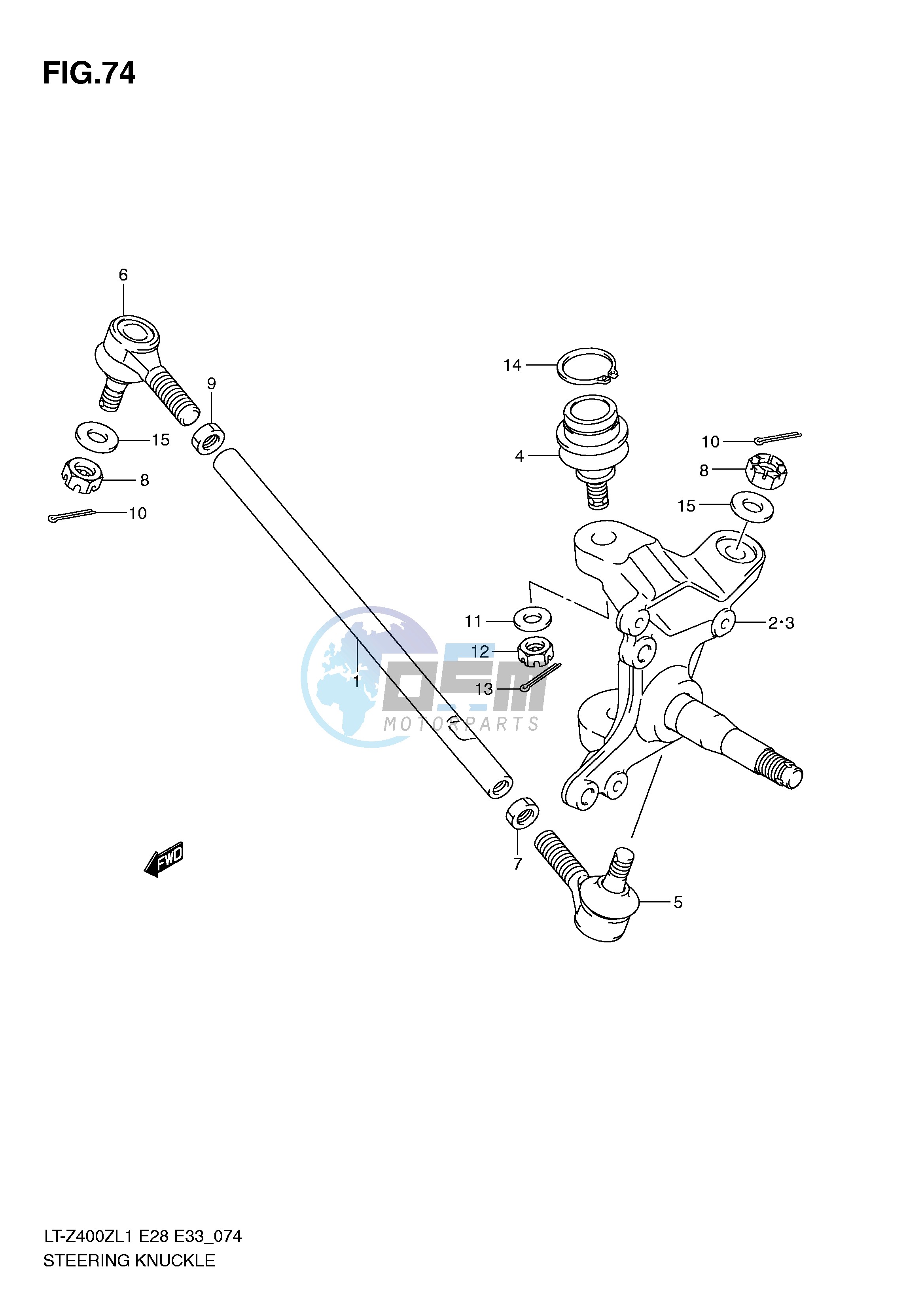 STEERING KNUCKLE (LT-Z400ZL1 E28)