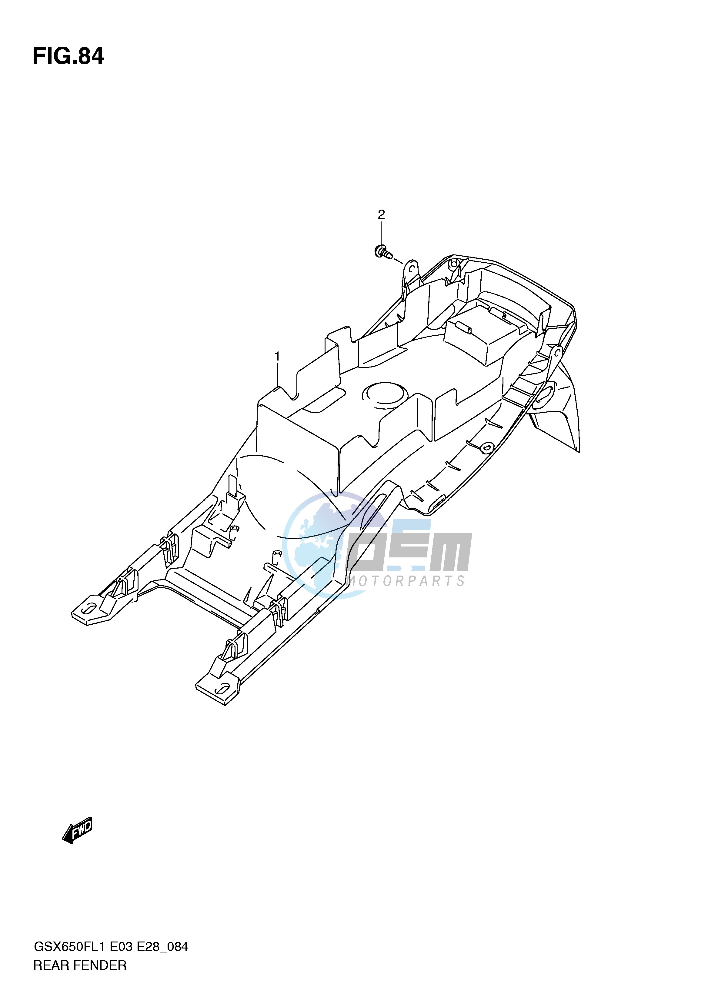 REAR FENDER (GSX650FAL1 E28)