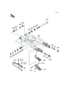 KLX450R KLX450AGF EU drawing Swingarm