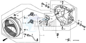 XL700V9 Europe Direct - (ED / SPC) drawing HEADLIGHT