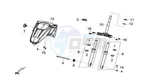 HD2 200 drawing YOKE / FRONT FORK / STEERING HEAD BEARING