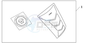 VFR800A9 Europe Direct - (ED / ABS MME) drawing TANKPAD / FUEL LID COVER