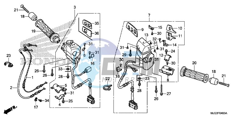 HANDLE SWITCH (GL1800B 2GS/ E/ ED/ F/ RU)