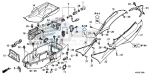 FES125C drawing BODY COVER/LUGGAGE BOX