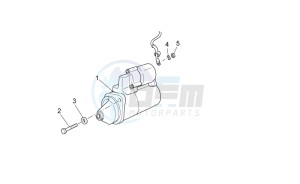 Norge 1200 IE 8V Polizia Stradale drawing Starter motor