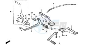 TRX300FW FOURTRAX drawing STEP/PEDAL