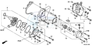 CBF1000FC CBF1000F E drawing WATER PUMP