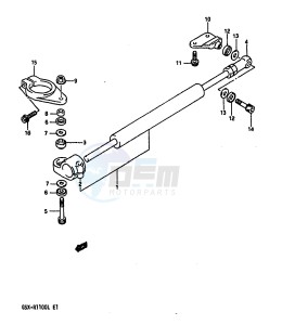 GSX-R1100 (K-L) drawing STEERING DAMPER