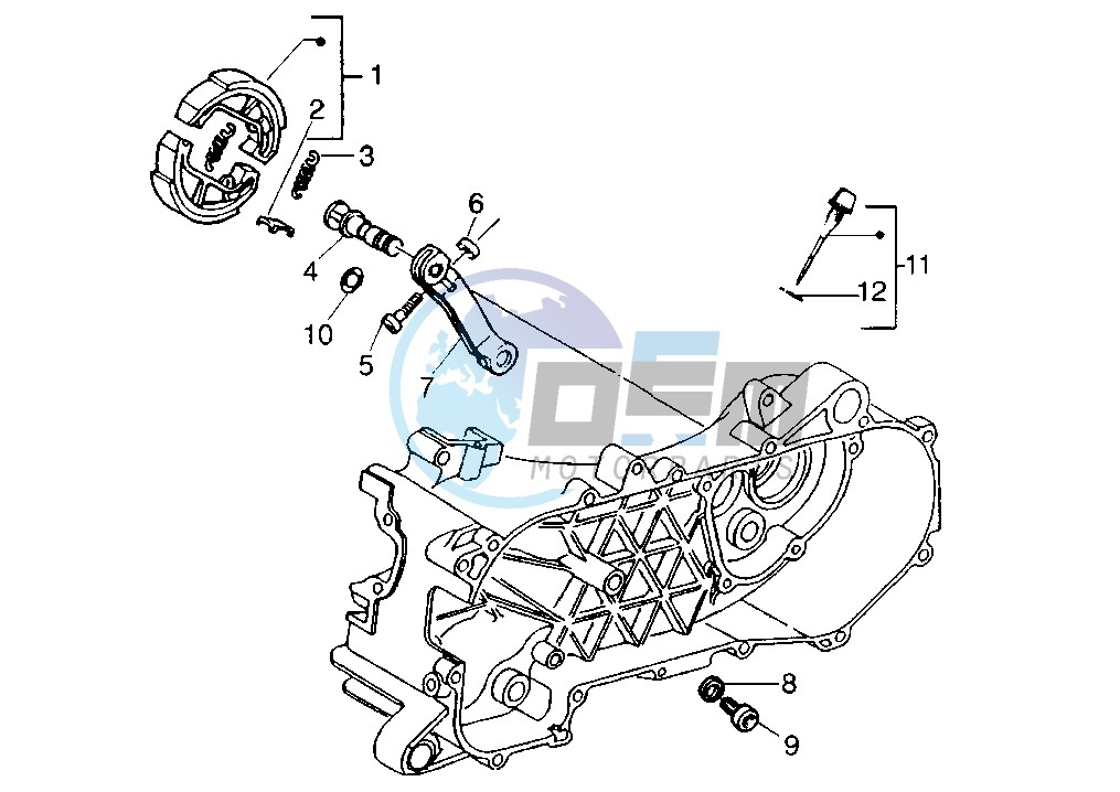 Rear brake shoes