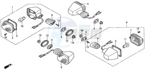 CBR900RR FIRE BLADE drawing WINKER (1)