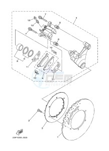 XT1200ZE SUPER TENERE ABS (2KB9 2KBA) drawing REAR BRAKE CALIPER