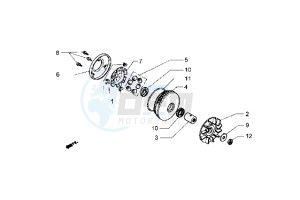 Hexagon 250 GT drawing Driving pulley