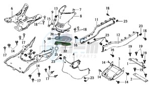 JOYRIDE 125 drawing FOOTREST / LOWER COWLING