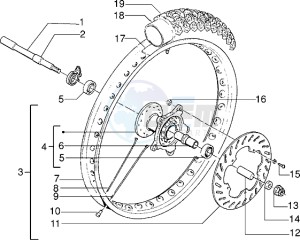 RK 50 drawing Front wheel