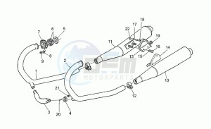 Nevada 350 drawing Exhaust unit