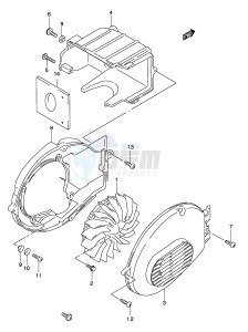 AY50 (P19) katana drawing COOLING FAN (MODEL AY50)