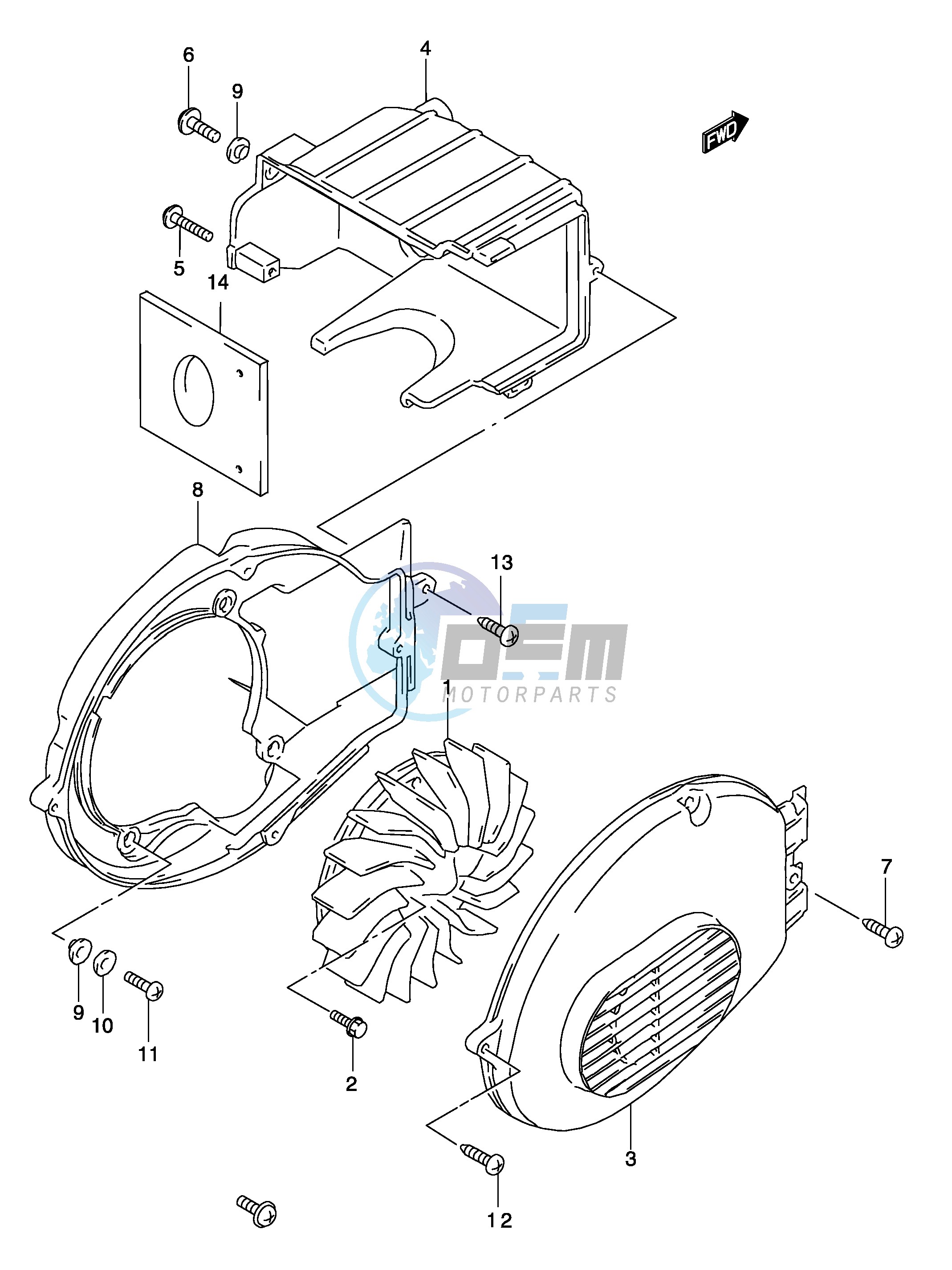 COOLING FAN (MODEL AY50)