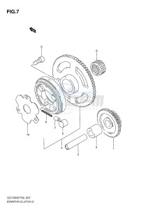 GZ125 (P02) drawing STARTER CLUTCH