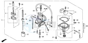 CR85RB drawing CARBURETOR (CR85R5,6/RB5,6)