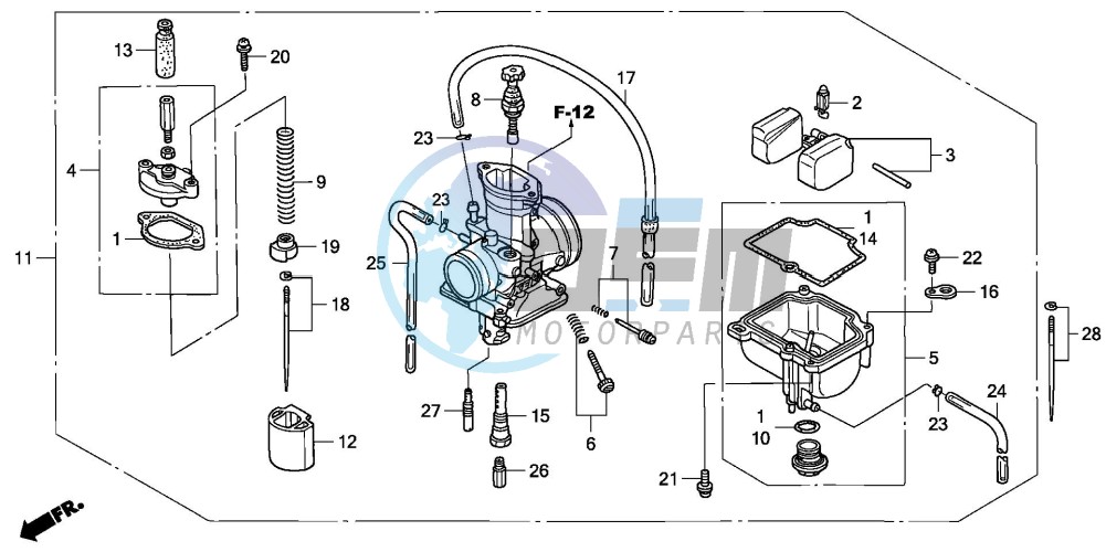 CARBURETOR (CR85R5,6/RB5,6)