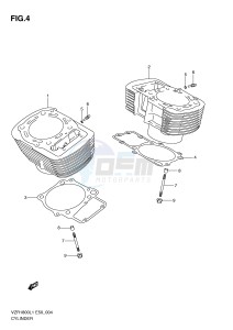 VZR1800 (E50) INTRUDER drawing CYLINDER