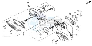 CBX750P2 drawing TAILLIGHT